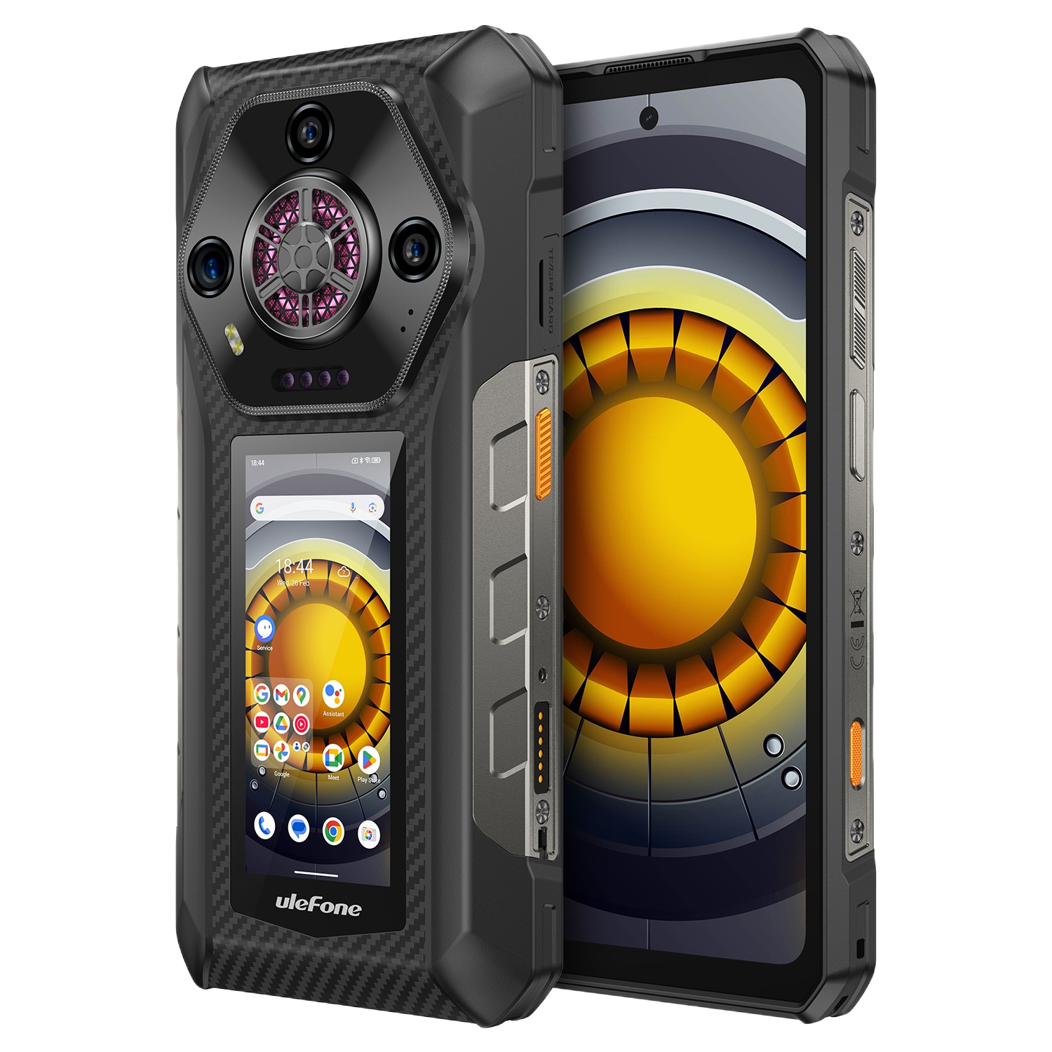 Telefon mobil Ulefone Armor 30 Pro, Dual SIM, 5G, Dual Display, 6.95' 120Hz Full HD+, MTK Dimensity 7300x, 32GB RAM (16GB + 16GB RAM), 512GB, 12800mAh, 66W, NFC, Android 15