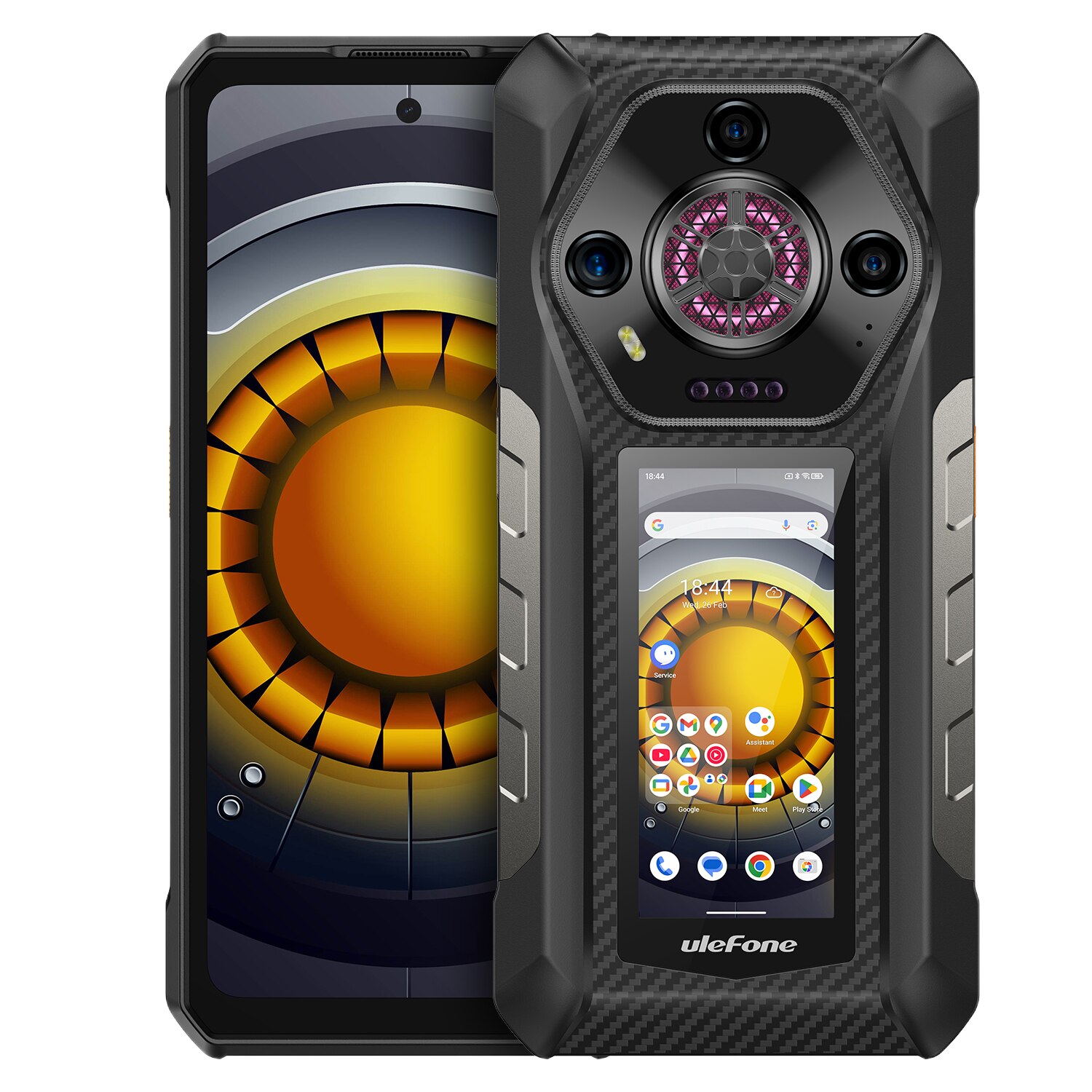 Telefon mobil Ulefone Armor 30 Pro, Dual SIM, 5G, Dual Display, 6.95' 120Hz Full HD+, MTK Dimensity 7300x, 32GB RAM (16GB + 16GB RAM), 512GB, 12800mAh, 66W, NFC, Android 15