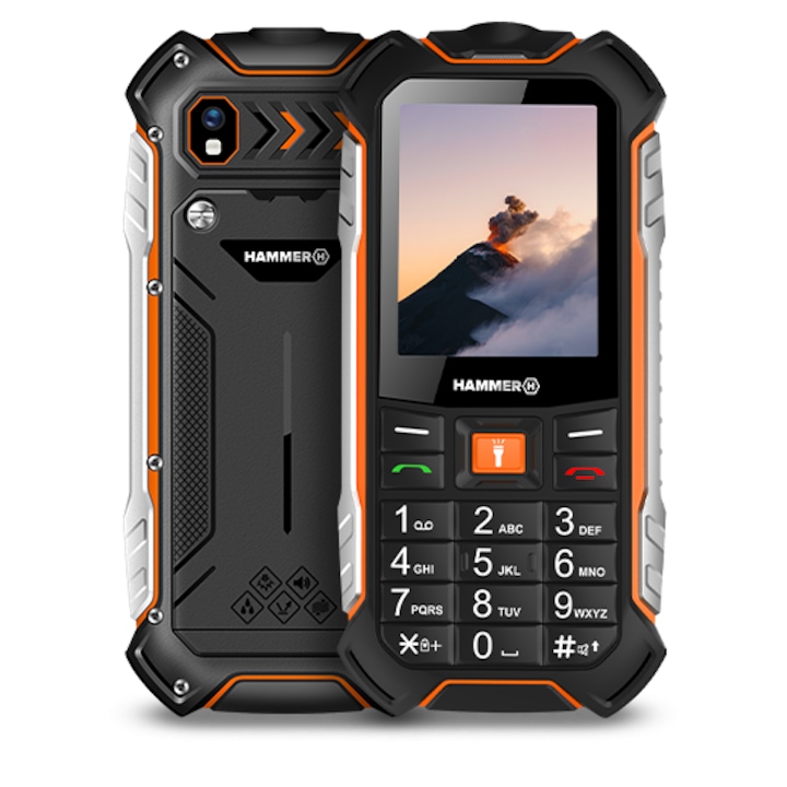 Telefon Mobil MyPhone Hammer Boost LTE, Dual SIM, 64 MB RAM, 1 GB, 4G, Negru
