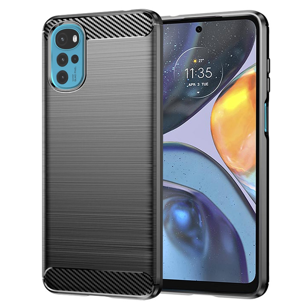Husa de Protectie RAO Compatibila cu Motorola Moto G22, din TPU, Rezistenta la Zgarieturi, Negru
