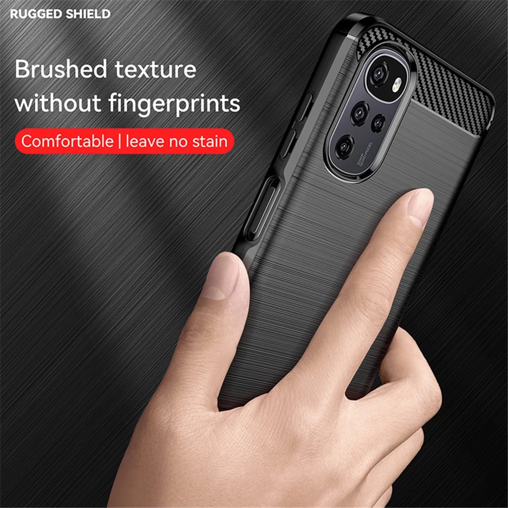 Husa de Protectie RAO Compatibila cu Motorola Moto G22, din TPU, Rezistenta la Zgarieturi, Negru