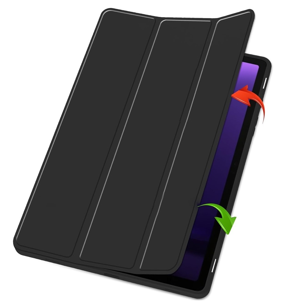 Husa compatibila cu Samsung Galaxy Tab S9 Ultra, 14.6 inchi, Tip carte, Comando Tab Protect, Protectie completa, Functie Stand, Negru