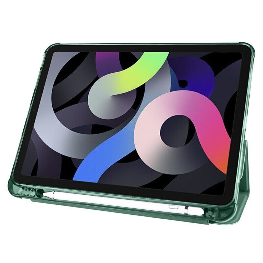 Husa compatibila cu Samsung Galaxy Tab A9 Plus, 11 inchi, Tip carte, Comando Tab Protect, Protectie completa, Functie Stand, Verde Inchis