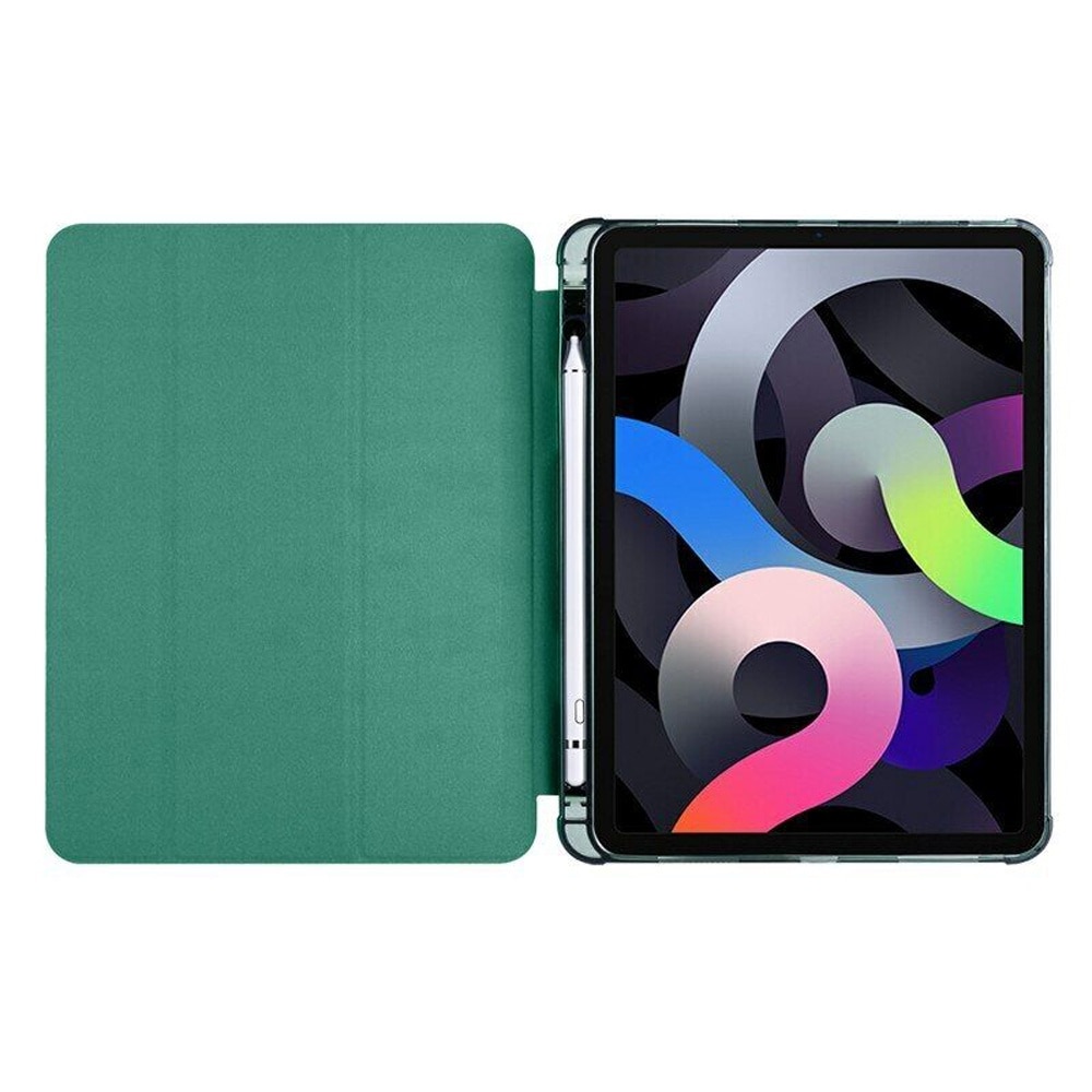 Husa compatibila cu Samsung Galaxy Tab A9 Plus, 11 inchi, Tip carte, Comando Tab Protect, Protectie completa, Functie Stand, Verde Inchis