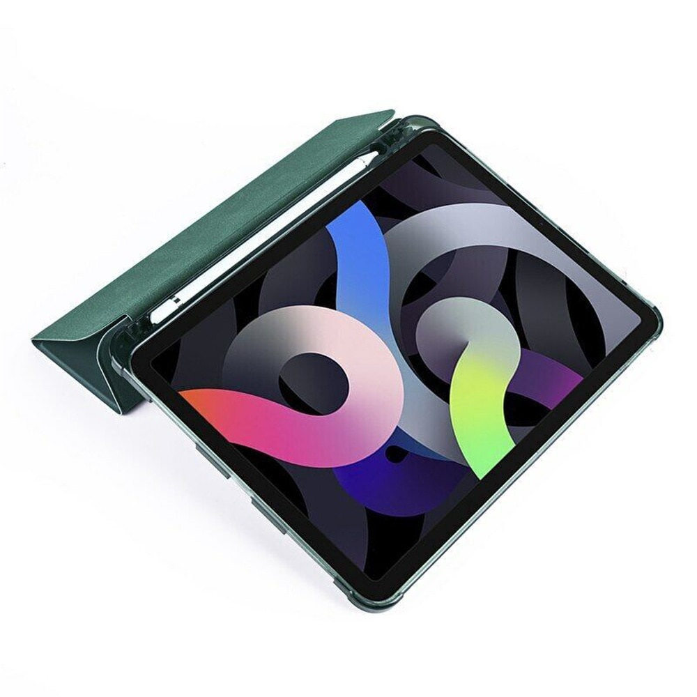 Husa compatibila cu Samsung Galaxy Tab A9 Plus, 11 inchi, Tip carte, Comando Tab Protect, Protectie completa, Functie Stand, Verde Inchis