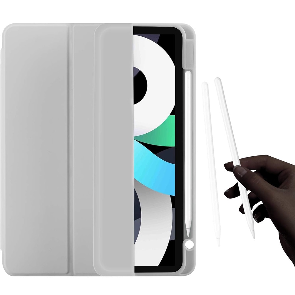 Husa compatibila cu Samsung Galaxy Tab A9 Plus, 11 inchi, Tip carte, Comando Smart Protect, Protectie completa, Functie Wake & Sleep, Configurare Tip Stand, Gri