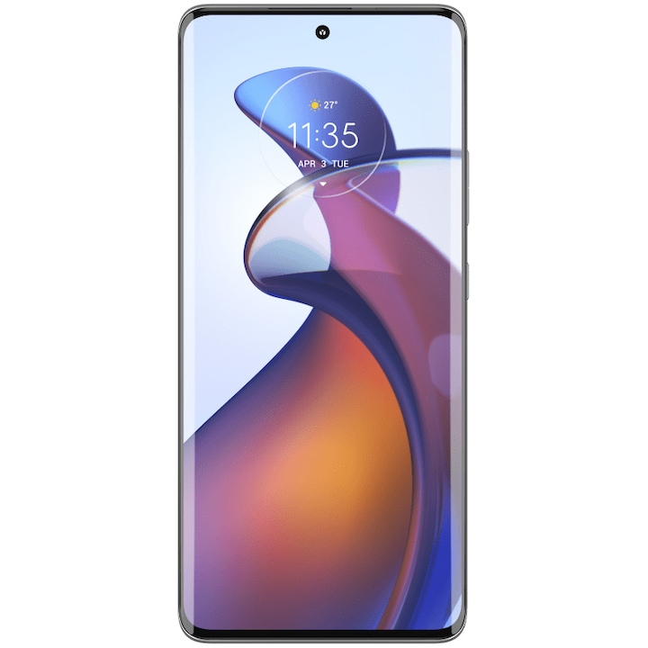 RESIGILAT: Telefon mobil Motorola Edge 30 Fusion, Dual SIM, 128GB, 8GB RAM, 5G, Aurora White