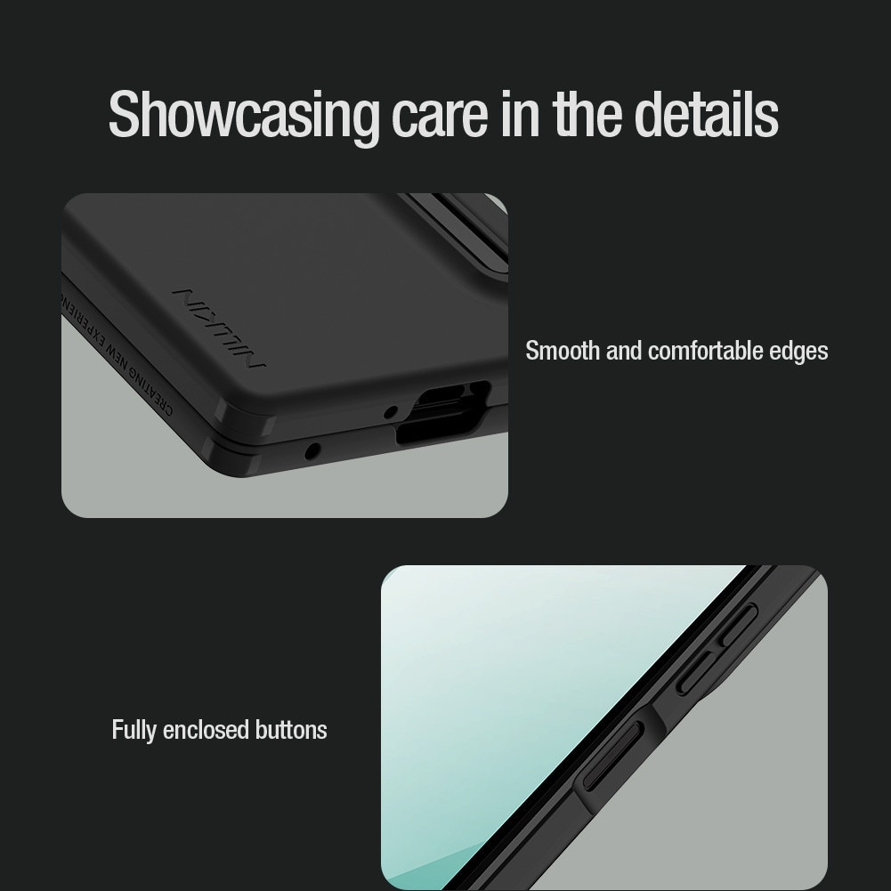 Carcasa Nillkin pentru Samsung Galaxy Z Fold 8 Ultra, silicon lichid, negru, cu stylus