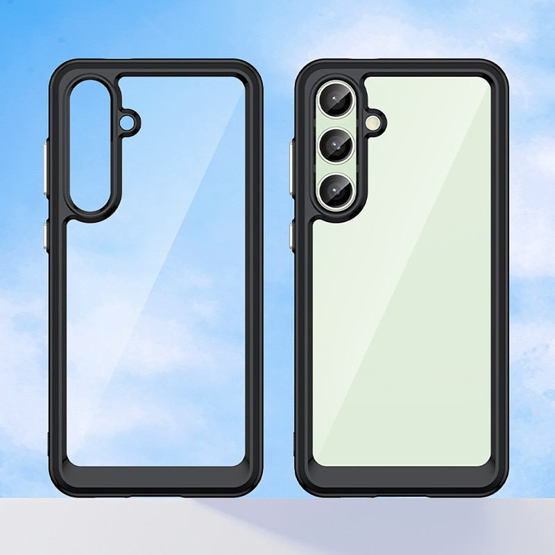 Husa telefon, pentru Samsung Galaxy S24 FE 5G De inalta calitate Hard Backplane Soft Border Pure si Luminos Simtire confortabila, Negru, Transparent