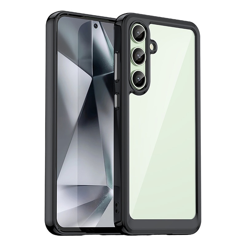 Husa telefon, pentru Samsung Galaxy S24 FE 5G De inalta calitate Hard Backplane Soft Border Pure si Luminos Simtire confortabila, Negru, Transparent