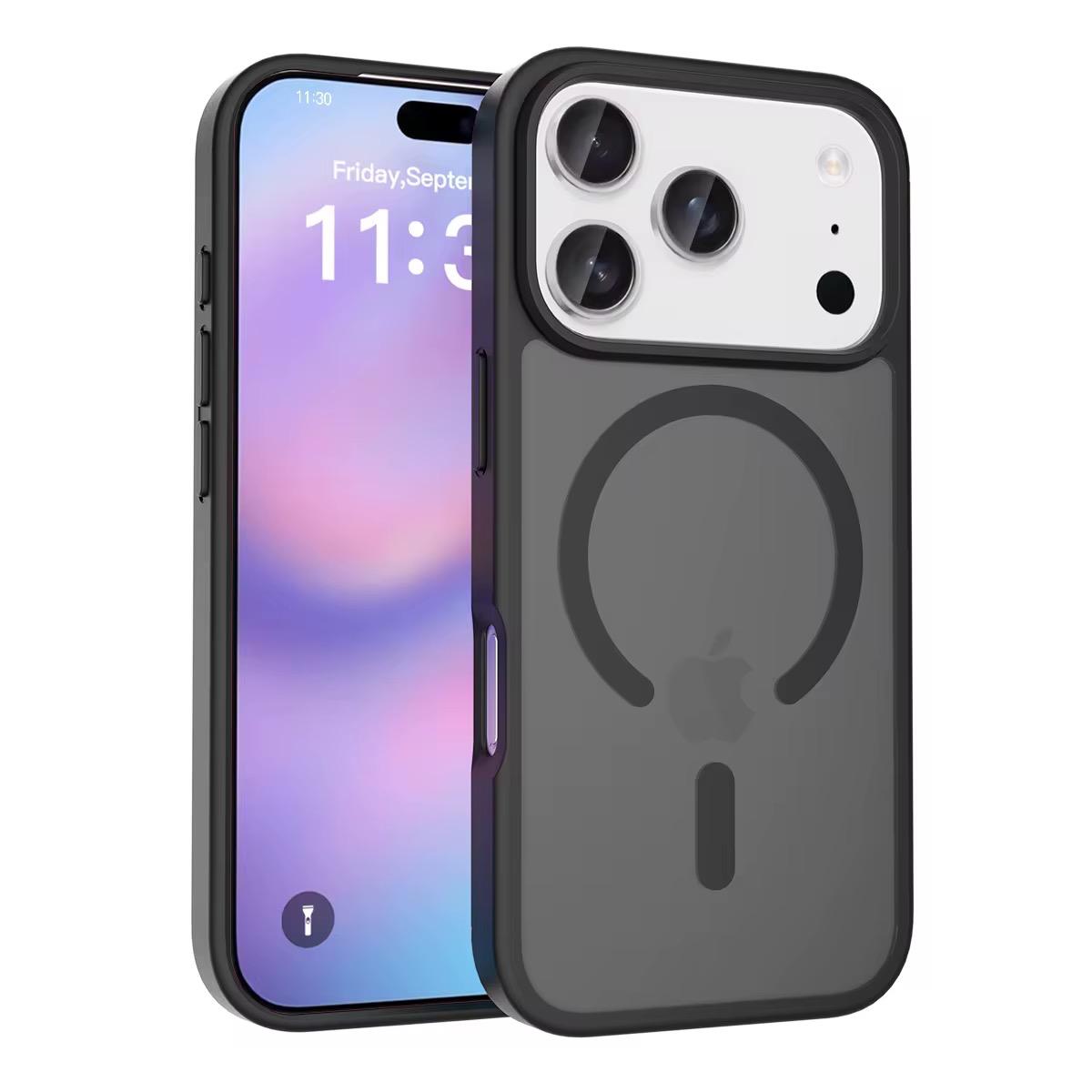 Husa de Protectie, Compatibila Apple iPhone 17 Pro, OG Purple, MagSafe - Negru