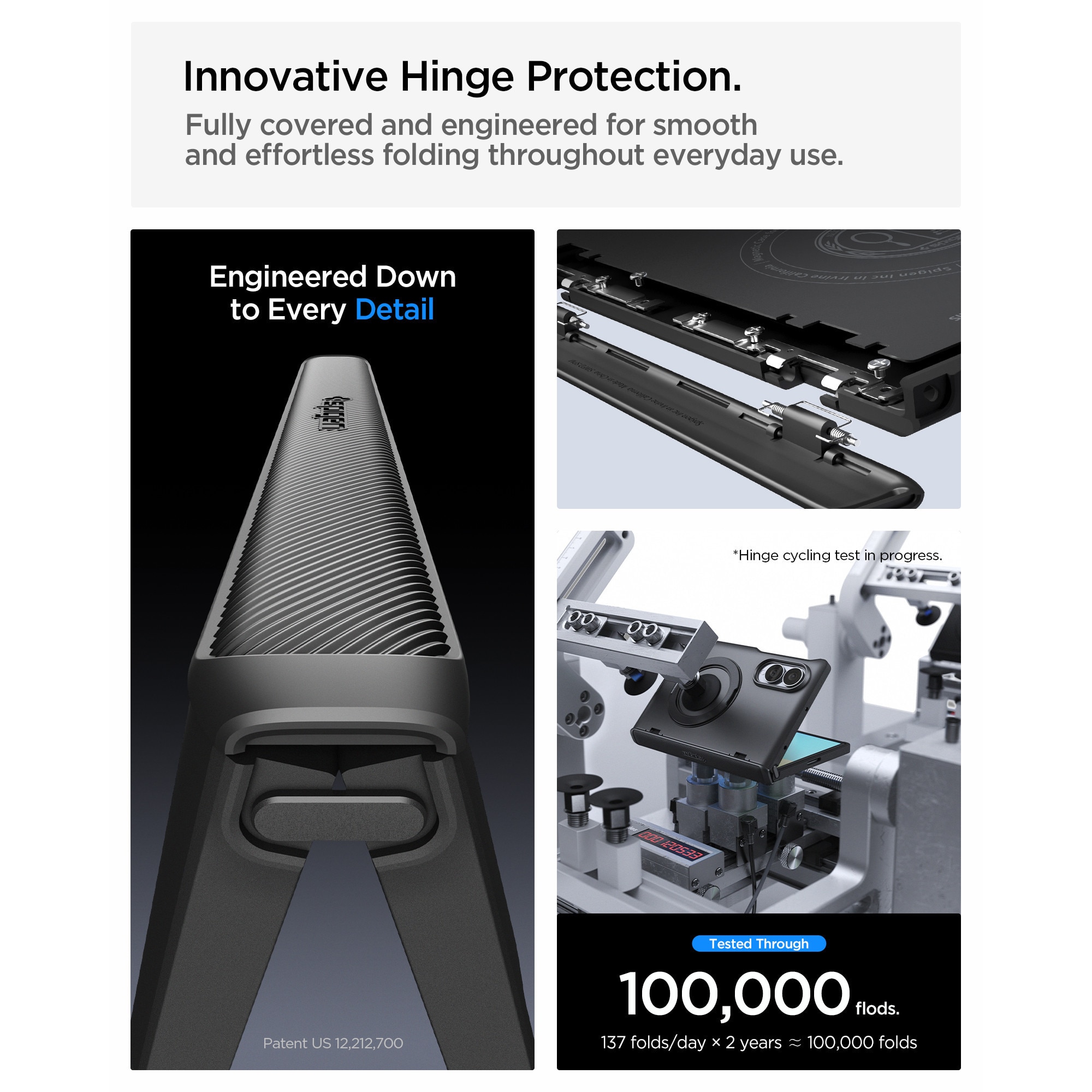 Husa Spigen Slim Armor Pro S cu MagSafe compatibila cu Samsung Galaxy Z Fold 8, Negru