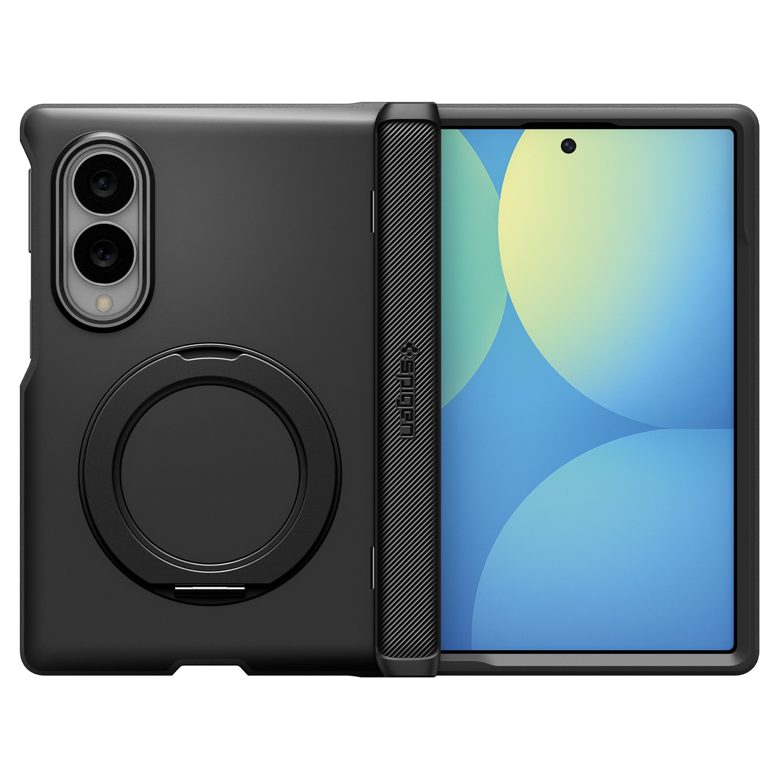 Husa Spigen Slim Armor Pro S cu MagSafe compatibila cu Samsung Galaxy Z Fold 8, Negru