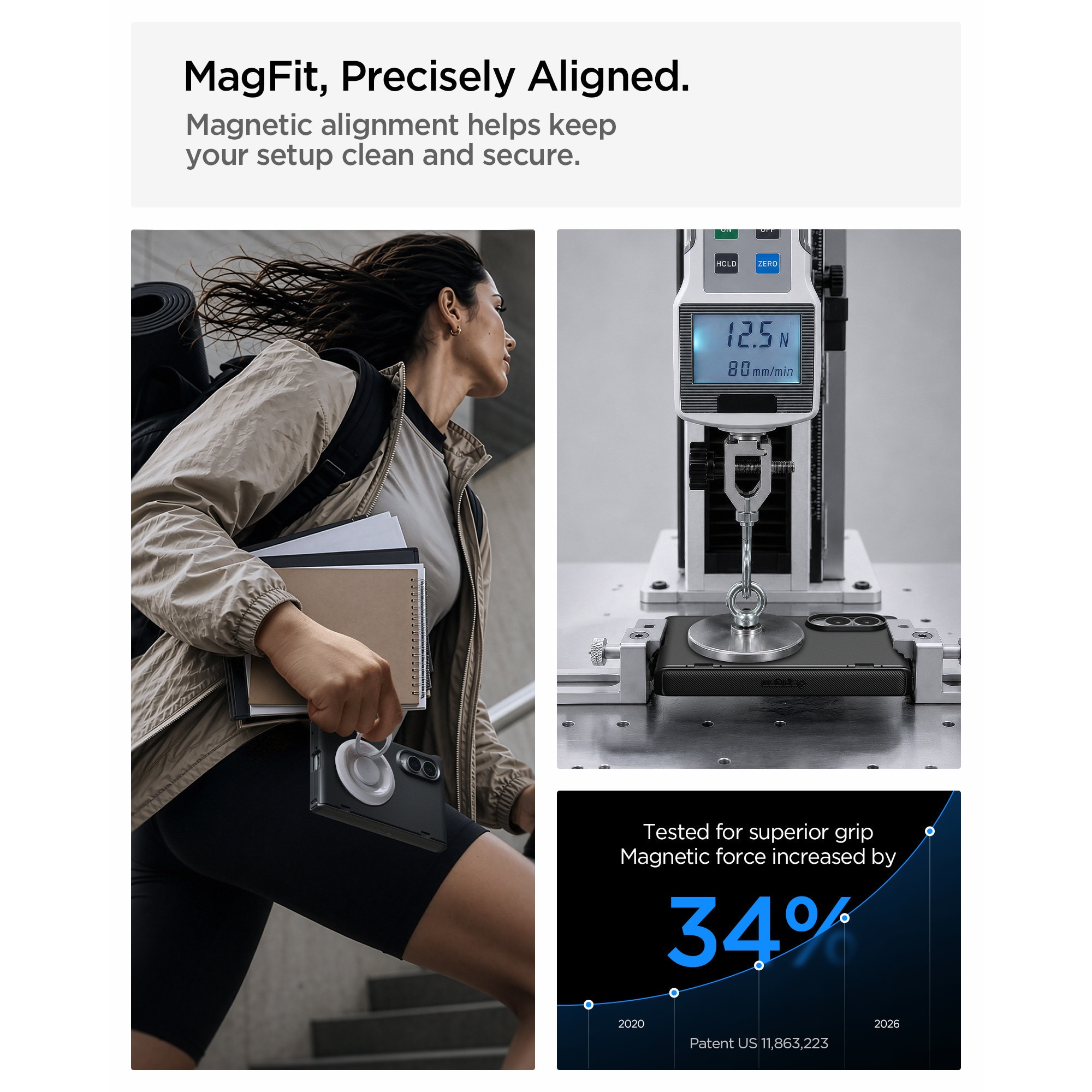 Husa Spigen Slim Armor Pro S cu MagSafe compatibila cu Samsung Galaxy Z Fold 8, Negru