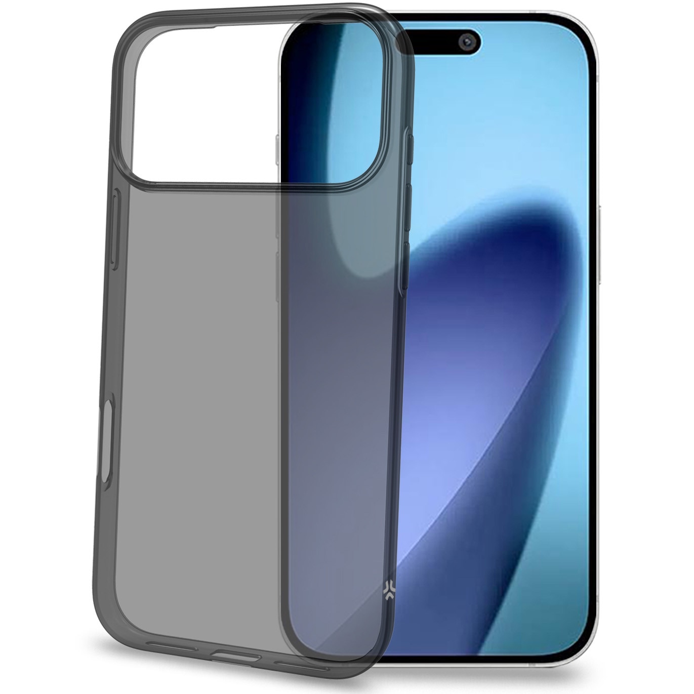 Husa de protectie Celly Silicon pentru iPhone 17 Pro Max, Transparent Grafit