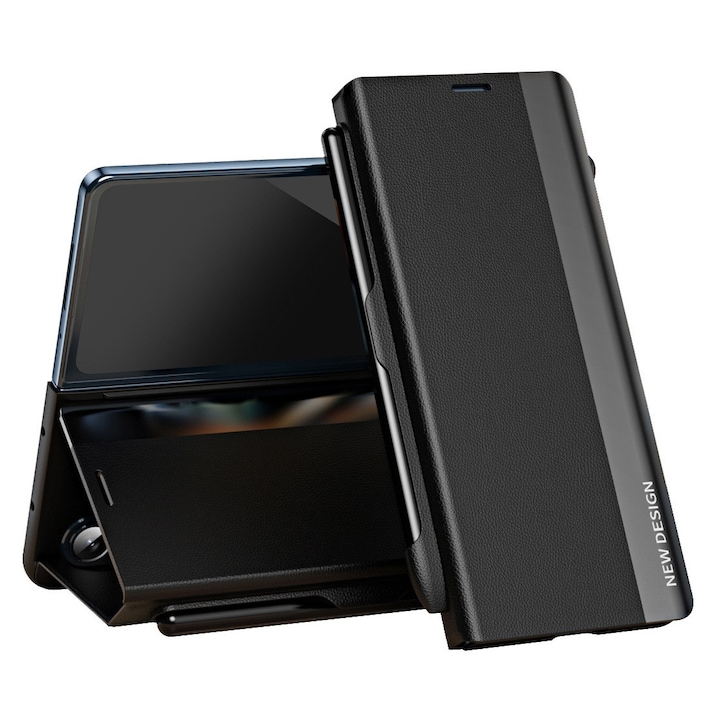Husa Flip pentru Samsung Galaxy Z Fold8 Ultra, S Pen inclus, Protectie Completa, Negru
