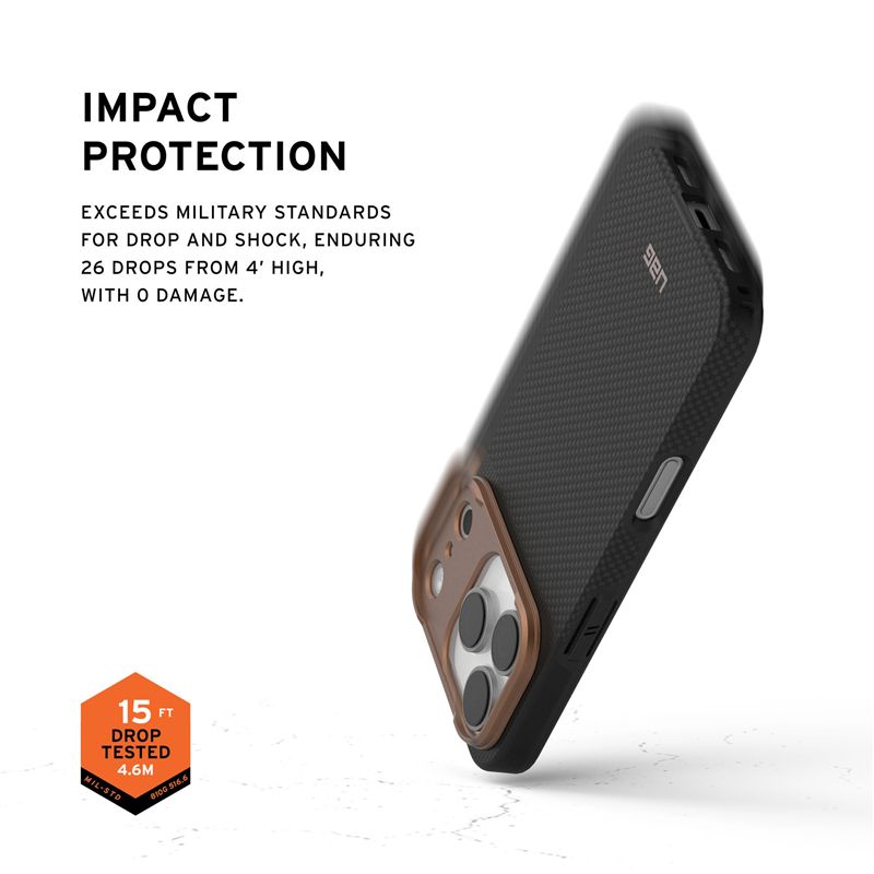 Husa UAG Fibr Armr compatibila cu iPhone 17 Pro, Negru