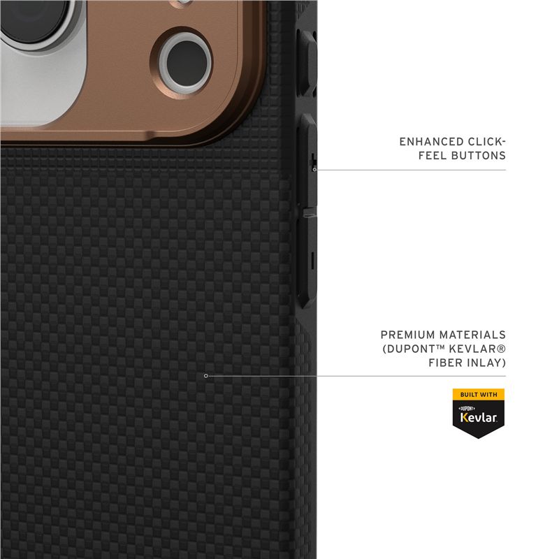 Husa UAG Fibr Armr compatibila cu iPhone 17 Pro, Negru