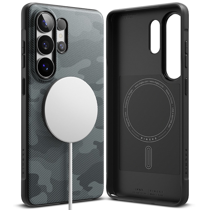 Husa compatibila cu Samsung Galaxy S26 Ultra, Ringke, Onyx MagSafe, camuflaj