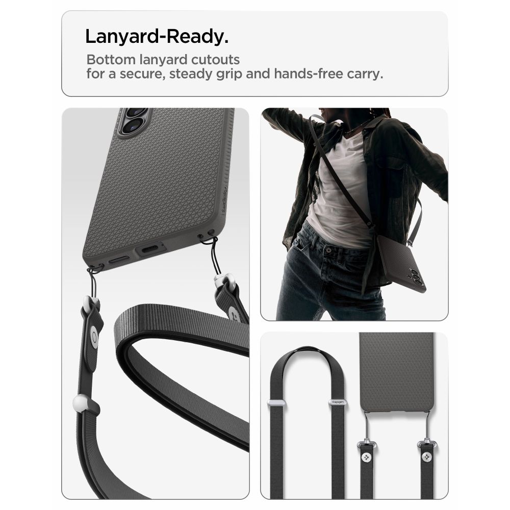 Carcasa Spigen Liquid Air compatibila cu Samsung Galaxy S26, Gri