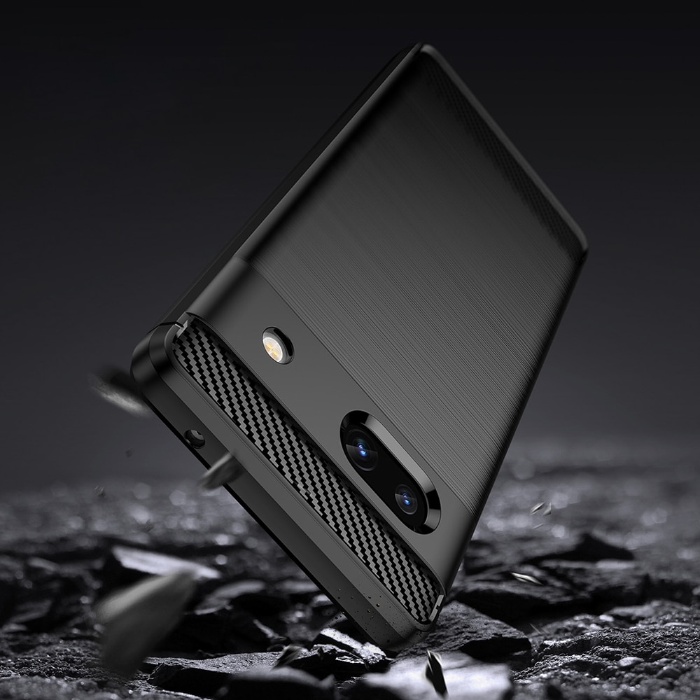 Husa pentru Google Pixel 7 - Techsuit Carbon Silicone - Black