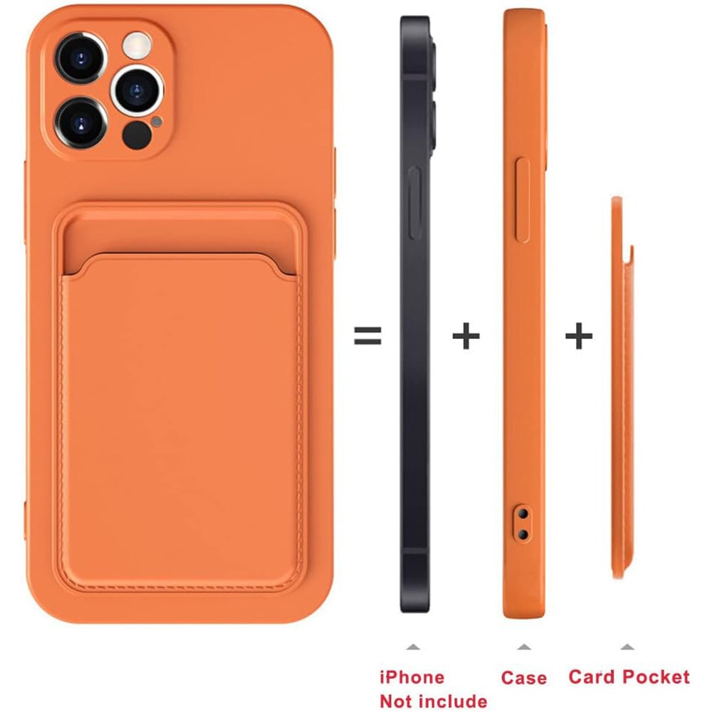 Husa pentru Apple iPhone 13 Pro SlimCard Wallet Cover, Suport Carduri, Silicon Flexibil, Finisaj Neted, Anti-Alunecare, Usor de Montat, Acopera Complet, Anti-Zgarieturi, Accesoriu Esential, Potrivit pentru Cardul de Transport /Legitimatie, Albastru Inchis