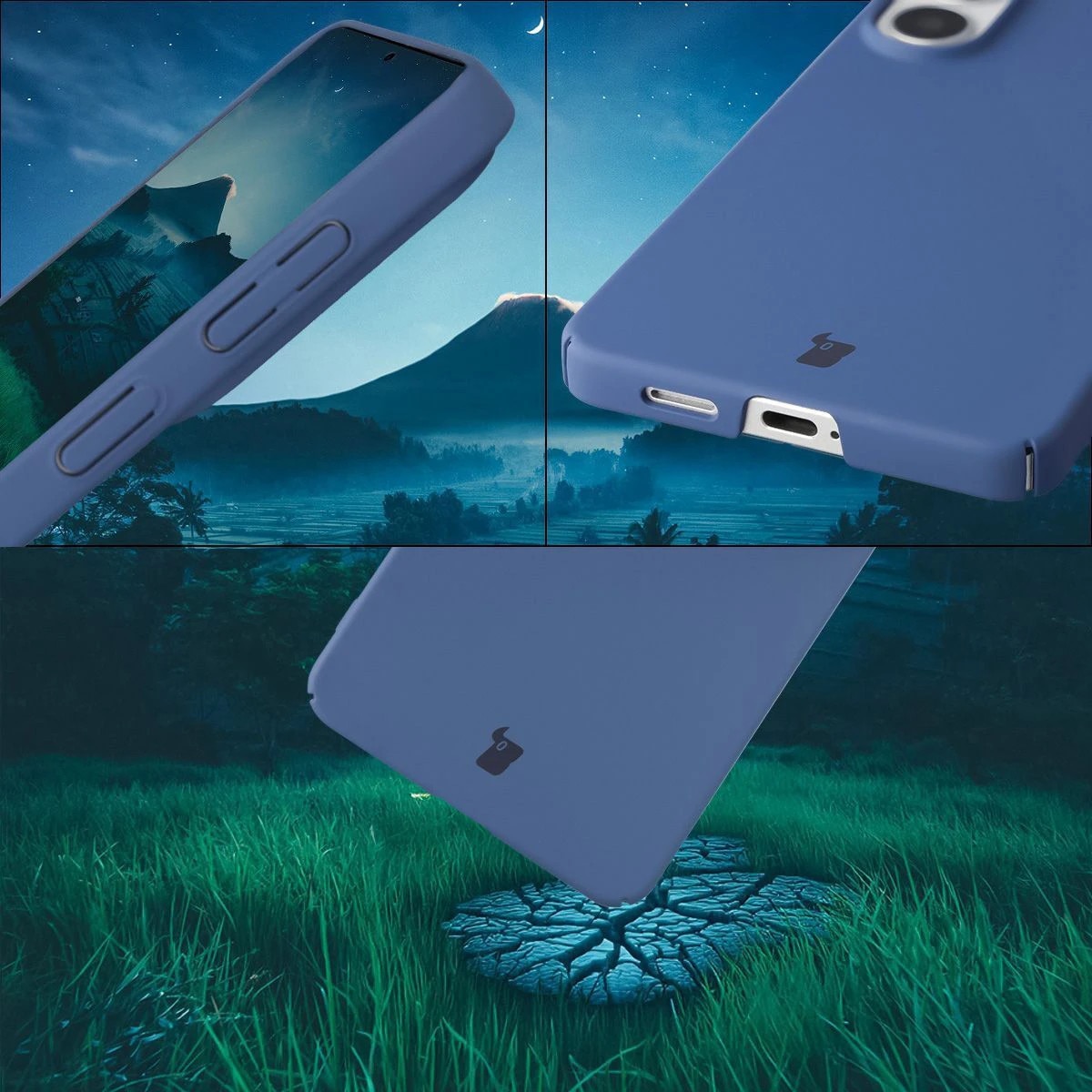 Husa, Bizon Case Łupka pentru Samsung Galaxy S26 Plus, Albastru
