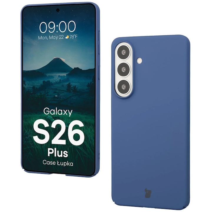Husa, Bizon Case Łupka pentru Samsung Galaxy S26 Plus, Albastru