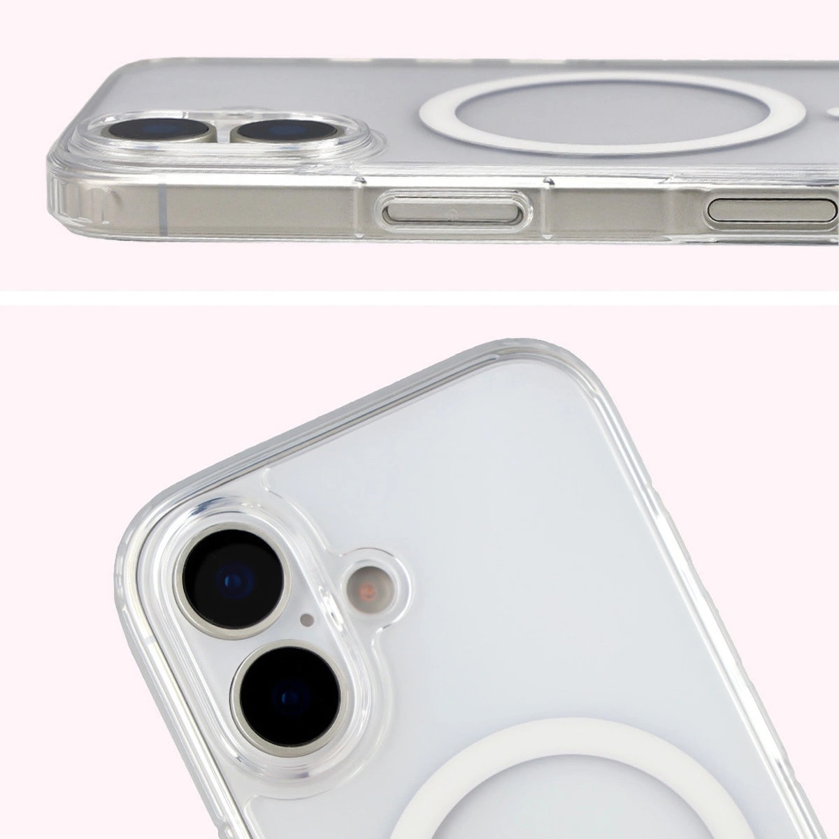 Husa, Bizon Case CrystalO pentru iPhone 17, Transparent