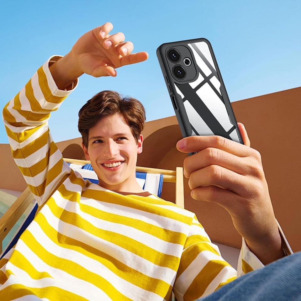 Husa + Folie pentru Xiaomi Redmi 13 / Poco M6 4G, SKYDDAR INNOVATION, [Pachet 360°] ColorVerse, set cu sticker, Roz