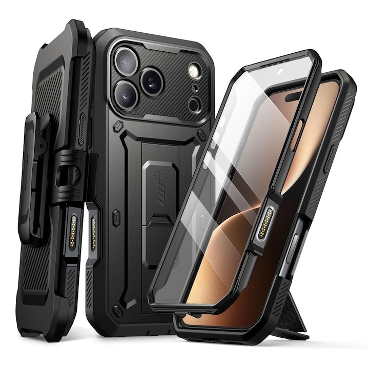 Carcasa Supcase Unicorn Beetle Pro compatibila cu iPhone 17 Pro, Negru