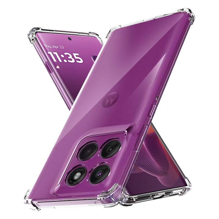 Carcasa de protectie pentru Motorola Edge 60 Pro, transparenta