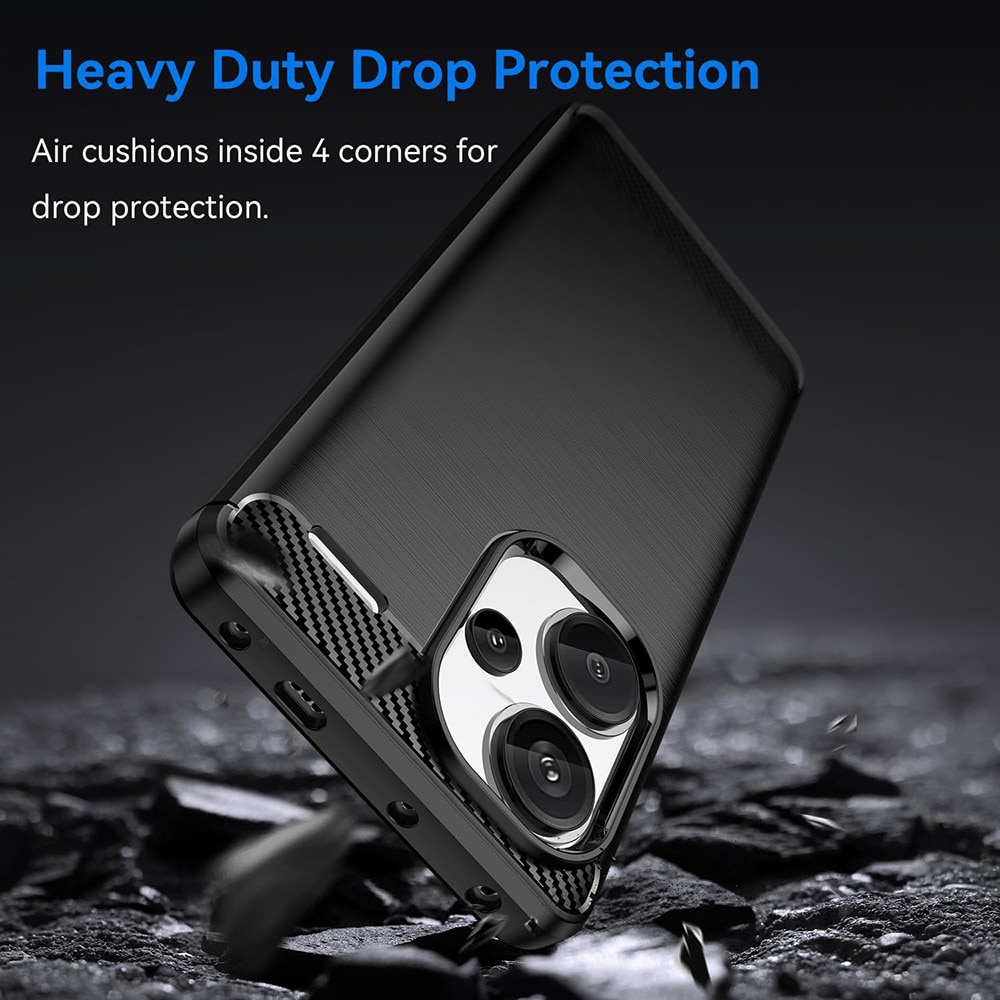 Carcasa de protectie pentru Xiaomi Redmi Note 13 Pro+ 5G, negru
