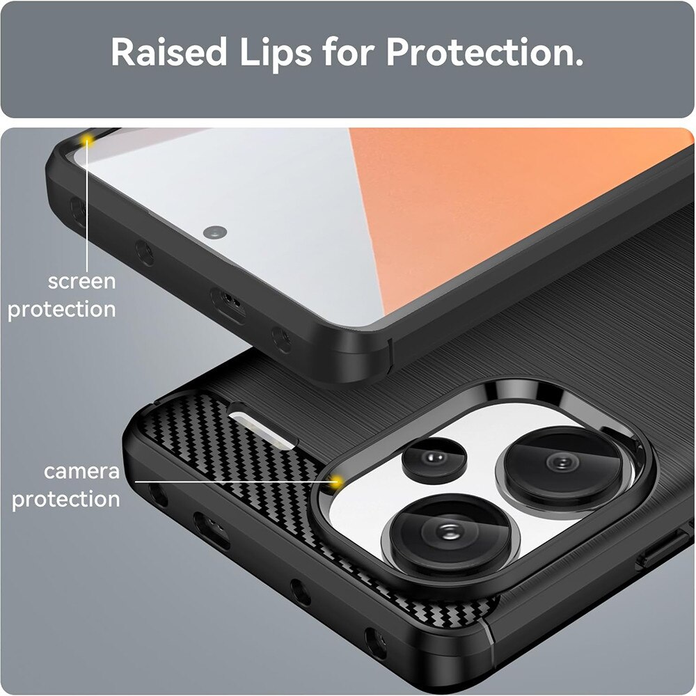 Carcasa de protectie pentru Xiaomi Redmi Note 13 Pro+ 5G, negru