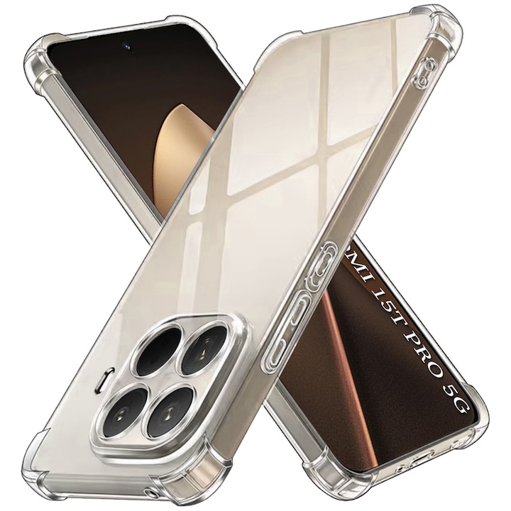 Carcasa de protectie pentru Xiaomi 15T Pro, transparenta