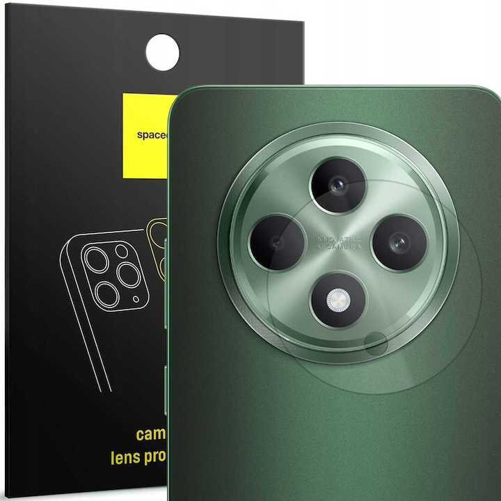 Sticla pentru camera telefonului pentru Oppo Reno 12F 5G / 12FS 5G, Spacecase Camera Sticla rezistenta la zgarieturi, rezistenta la socuri, adeziv puternic pe toata suprafata, protectie lentile camerei, acoperire oleofoba, nu deterioreaza fotografiile