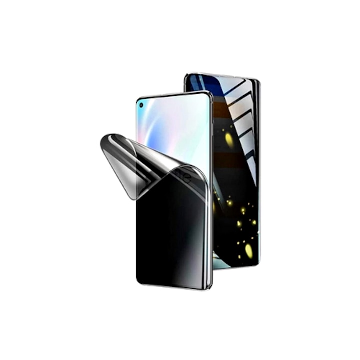 Folie de protectie privacy compatibila cu Xiaomi Redmi Note 11, Fata, HQClear, Regenerabila, silicon