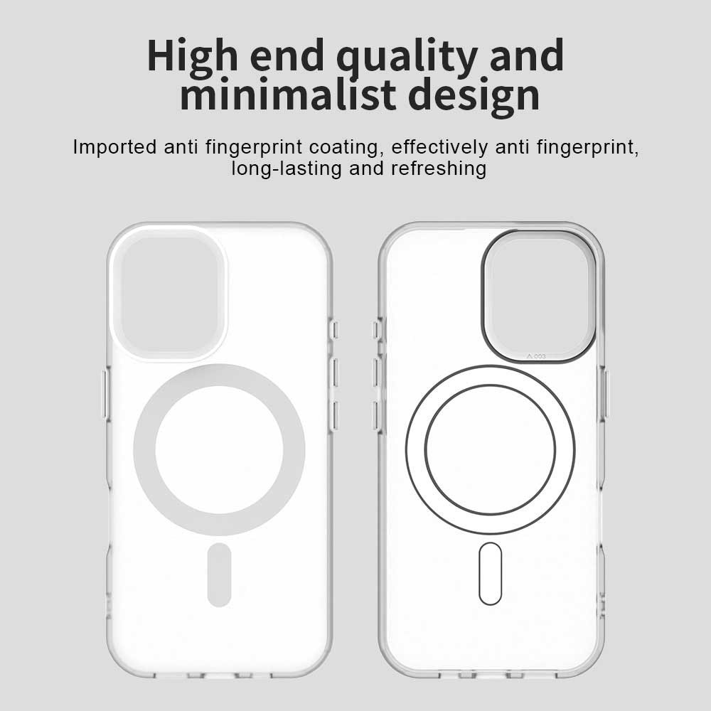 Husă Candy Case pentru iPhone 16, alb, design minimalist, material TPU și policarbonat