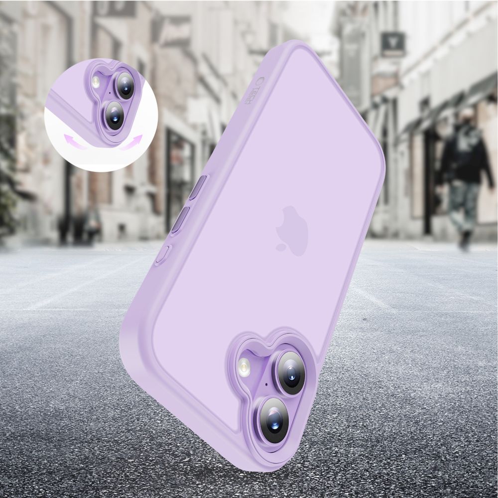 Carcasa Tech-Protect MagMat compatibila cu iPhone 17, Matte Purple