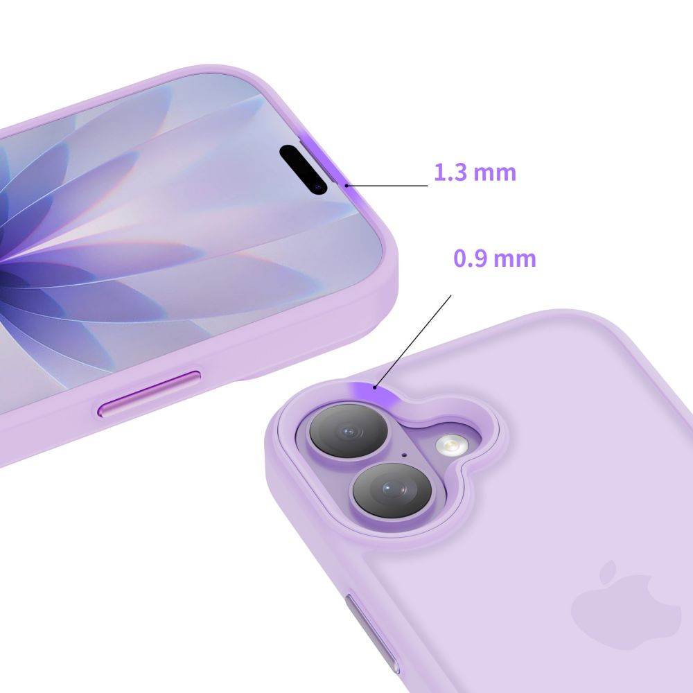 Carcasa Tech-Protect MagMat compatibila cu iPhone 17, Matte Purple