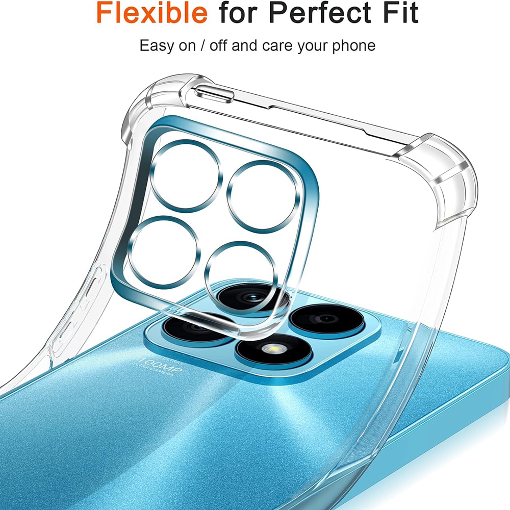 Husa pentru Honor X8a, Techsuit Shockproof Clear Silicone, Clear