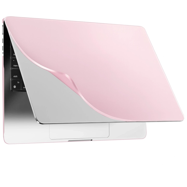 Etui Alogy AirGuard pentru MacBook Pro 14" 2021-2024, mat roz, ultracompact, rezistent la zgarieturi, cu ventilatie