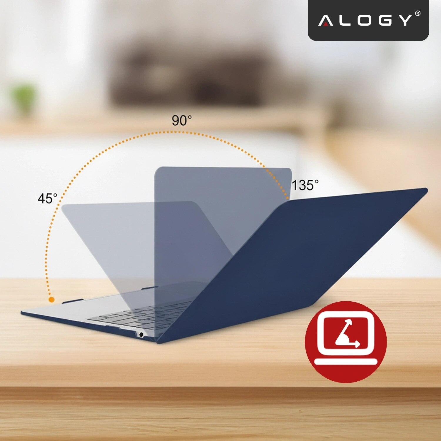 Etui laptop set Alogy AirGuard pentru MacBook Pro 14" (M1/M2/M3/M4) 2021-2024, mat, granat, 275g