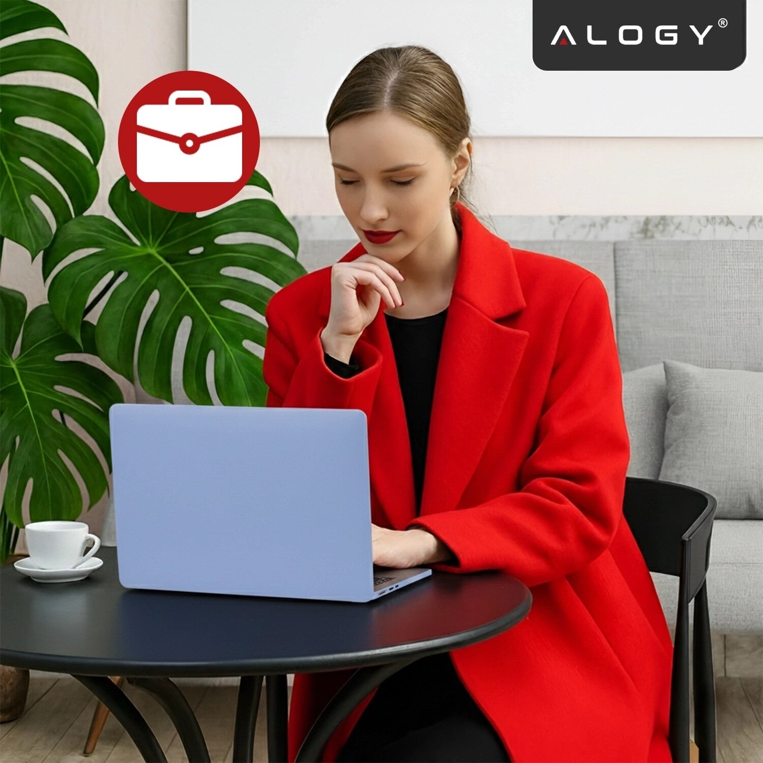 Etui pentru laptop, Alogy AirGuard, pentru Apple Macbook Air 15" (M2/M3/M4) 2023-2025, mat, lavanda, constructie flexibila, ultracompacta