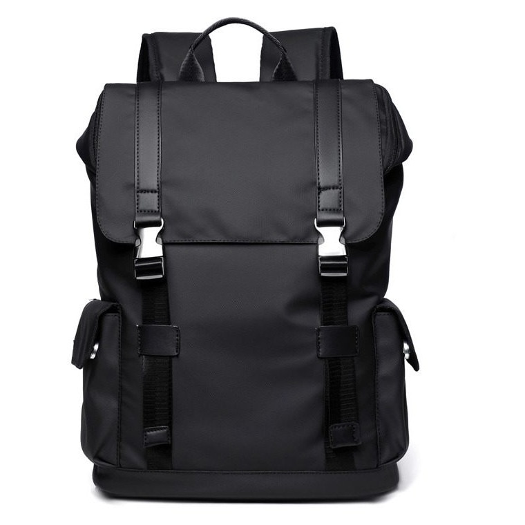 Rucsac B665 din oxford, capacitate mare cu compartiment pentru laptop 14 inch, curele reglabile, rezistent la apa, negru, 30 x 43 x 14 cm