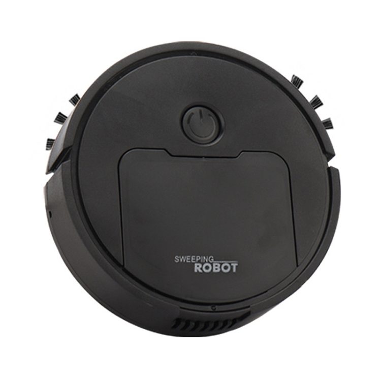 Robot aspirator K0403-emagCJ-54469, 3-in-1 (maturare/sters/aspirare), 400 mAh, autonomie 30 min, incarcare USB, negru, 16x16x6 cm
