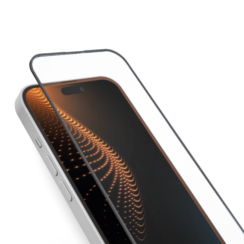 Folie protectie din sticla, compatibila cu iPhone 17 Pro Max, cu lipici pe tot ecranul Full Glue, Case Friendly, ISAG