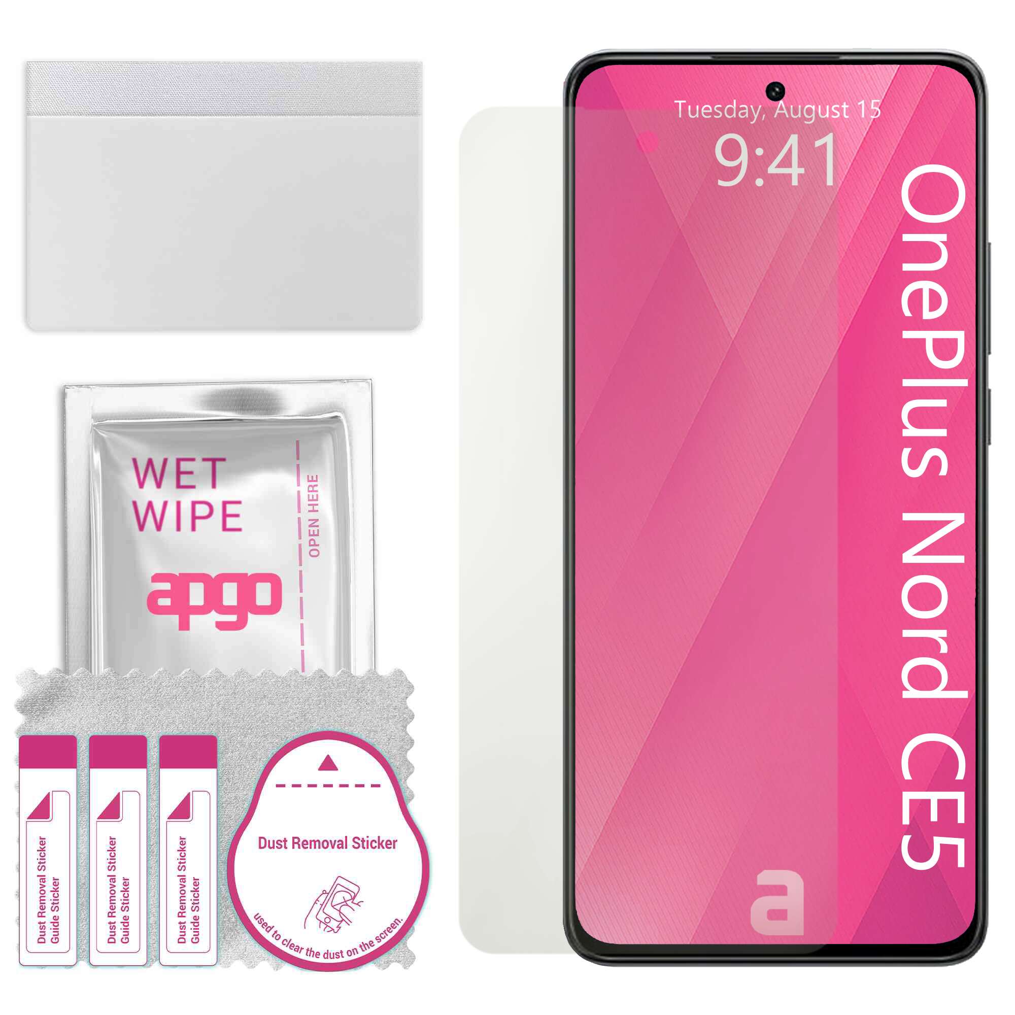 Folie de protectie MAT MATTE apgo pentru OnePlus Nord CE5 – autoadeziva, afisare completa, hidrogel, anti-zgarieturi, full glue, 5D