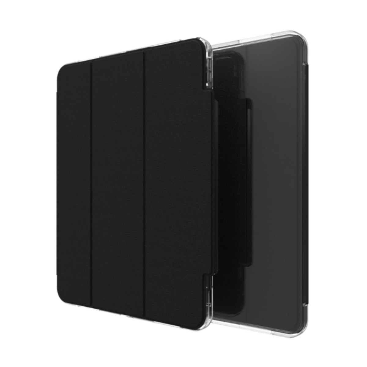 Husa ZAGG Crystal Palace Folio pentru iPad Air 11 inch (M4/M3/M2), rezistentă la șocuri, funcție stand, negru