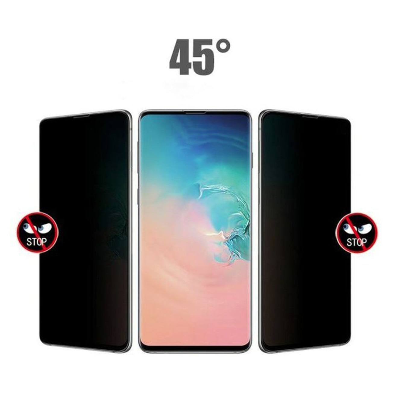 Folie De Protectie Din Silicon Privacy Full Screen Pentru ZTE Blade V40 Design